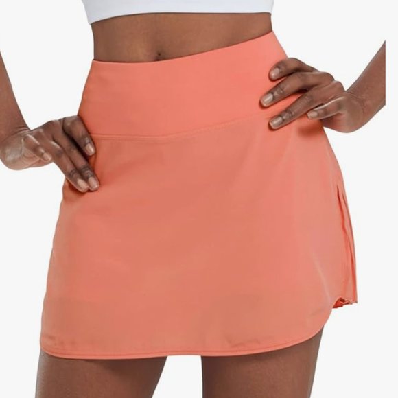 New tennis pickleball coral pleated skirt skort - Picture 9 of 9